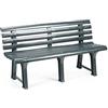 Dmora - Panchina da Esterno Pomezia, Panca monoblocco da Giardino, Panchina Outdoor, 100% Made in Italy, Cm 145x49h74, Verde