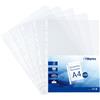 Waytex 931305 - Buste perforate, formato A4, trasparenti, 60 micron, confezione da 100