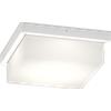 TopLight MIAMI APPLIQUE PLAFONIERA QUADRA 25CM 4 LUCI BIANCO IP54 ATTACCO GX53