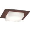 TopLight MIAMI PLUS APPLIQUE PLAFONIERA QUADRA 35CM 4 LUCI CORTEN IP54 ATTACCO GX53