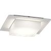 TopLight MIAMI PLUS APPLIQUE PLAFONIERA QUADRA 35CM 4 LUCI GRIGIO IP54 ATTACCO GX53