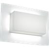 TopLight MIAMI PLUS APPLIQUE PLAFONIERA RETTANGOLARE 32X22CM 2 LUCI BIANCO IP54 ATTACCO GX53 CONFEZIONE DA 10 PEZZI