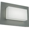 TopLight MIAMI PLUS APPLIQUE PLAFONIERA RETTANGOLARE 32X22CM 2 LUCI GRIGIO ANTRACITE IP54 ATTACCO GX53