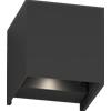TopLight PERTH APPLIQUE BIEMISSIONE 10X10CM NERO LED 3000/4000 °K 10W 520LM IP65IP65