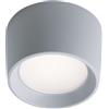 TopLight PISA PLAFONIERA GRANDE 1 LUCE GRIGIO IP55 ATTACCO GX53 LAMPADINA INCLUSA