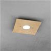 TopLight PATH PLAFONIERA 1 LUCE ATTACCO GX53 FOGLIA ORO