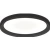 TopLight PLANA APPLIQUE PLAFONIERA D40 CM NERO BIEMISSIONE DOPPIA ACCENSIONE WALL STEP + CCT 3000 3500 4000 SWITCH