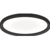 TopLight PLANA APPLIQUE PLAFONIERA D50 CM NERO BIEMISSIONE DOPPIA ACCENSIONE WALL STEP + CCT 3000 3500 4000 SWITCH