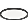 TopLight PLANA APPLIQUE PLAFONIERA D60 CM NERO BIEMISSIONE DOPPIA ACCENSIONE WALL STEP + CCT 3000 3500 4000 SWITCH