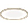 TopLight PLANA APPLIQUE PLAFONIERA D60 CM SABBIA BIEMISSIONE DOPPIA ACCENSIONE WALL STEP + CCT 3000 3500 4000 SWITCH