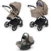 FOPPAPEDRETTI - Trio Tic Toc Pro Champagne con Seggiolino Auto Disk Infant Rekline