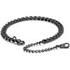 PROSTEEL Bracciale Uomo, Argento Nero Oro, Acciaio Inox Impermeabile,Catena Cubana Robusta Grossa, Hip Hop Punk