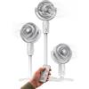 Wintem SNAG Ventilatore a Piantana Silenzioso con Telecomando e Timer Potente motore Display Digitale Touch Basso Consumo 50W Pale Aerodinamiche Oscillazione 65° Inclinazione 90° Rotazione Verticale