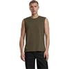 Brandit T-Shirt Sleeveless Uomo Top Nero 100% Cotone Regular