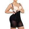 SHAPELLX - Pantaloncini modellanti e contenitivi, guaina modellante colombiana, con zip laterale, body per taglie forti e post-partum, effetto push-up