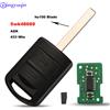 Jingyuqin 2BT Chiave A Distanza per 5WK48668 per AGILA MERIVA ASTRA CORSA C COMBO VAN TIGRA VECTRA ASK 433.9MHz con Chip ID40 per Opel