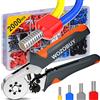 WOZOBUY Utensili per crimpare terminali tubolari Mini pinze manuali HSC8 6-4 0,25-10mm2 23-7AWG 6-6 0,25-6mm2 Set di morsetti ad alta precisione