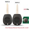 jingyuqin Telecomando chiave auto jingyuqin 434Mhz per NISSAN Pulsar Patrol Primera Xtrail Terrano Almera Micra NSN11 NSN14 Blade