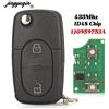 Jingyuqin 1J0959753A 433Mhz Chiave Auto Telecomando Pieghevole con Chip ID48 per VW Volkswagen Golf 4 Passat MK4 Seat Skoda con Lama HU66