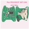 Jingyuqin Auto Chiave A Distanza Scheda Elettronica Piastra Per PEUGEOT 206 Partner CITROEN C1 C2 Berlingo Xsara Picasso