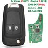 jingyuqin Telecomando auto Jingyuqin G4-AM433TX 433Mhz ID46-PCF7941 per Opel/Vauxhall Corsa D 2007+2012 Meriva B 2010+2014 con controllo flip