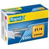RAPID Scatola rapida da 5000 graffette 21/4 - filo rinforzato zincato - perno da 4 mm