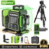 Huepar Livello laser Huepar 3D 12 linee 360 ° Livellatore Lazer Bluetooth a linee incrociate con base rotante elettrica Telecomando per schermo LCD di grandi dimensioni W03CG