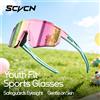 SCVCN Occhiali da Sole per Bambini SCVCN UV400 Polarizzati per Sport all'Aperto, Ragazzi e Ragazze, Accessori per Skateboard, Bici, Corsa e Baseball