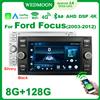 WEDMOON Android 14 Auto Wireless Carplay Autoradio Per Ford Focus Mondeo C-MAX S-MAX Galaxy II Kuga Fiesta Fusion kuga Mondeo 2003-2012