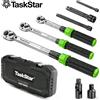 NONE TaskStar 1/4 3/8 1/2 pollici Chiave dinamometrica meccanica Set 8 pezzi Moto Bicicletta Riparazione Chiave a brugola Presa Tipo preimpostato Chiave