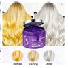 eelhoe Maschera per capelli viola alla cheratina 100 g Trattamento riparatore per capelli grigi e gialli, maschera tonificante anti-ottone per capelli biondi e decolorati