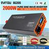 DATOUBOSS Inverter di potenza DATOUBOSS 2000W DC 12V/24V/36V onda sinusoidale pura AC 220V convertitore di potenza per casa camion auto con USB tipo C LCD