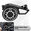 REWMTER Set di Protezione Puleggia Anteriore e Coperchio Superiore Motore per Harley Sportster S 1250S 2021-2022 e Nightster RH975 2022