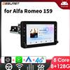 OSSURET Autoradio Android per Alfa Romeo 159 Brera Spider Sportwagon, Multimedia 1Din con Carplay Wireless, GPS Intelligente 7862