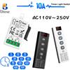 Diese Telecomando Universale Wireless RF433MHz con Funzione Timer, Interruttore Luce AC110V 220V, Modalità Ritardo, Relè Conto alla Rovescina per Lampade e Ventilatori Domestici