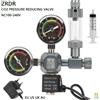 ZRDR Regolatore CO2 per Acquario ZRDR con Valvola Elettromagnetica, Manometro e Controllo Pressione Bombola per Acquario