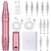 JUN.M Macchina Wireless PMU per Trucco Permanente, Microblading Sopracciglia, Eyeliner, Microshading Labbra, Kit Professionale con Penna Rotativa per Tatuaggi