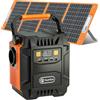 FF FlashFish Generatore Solare Portatile FF Flashfish 200W con Pannello Solare da 100W, Batteria da 172.8Wh, Presa AC per Campeggio e Camper