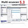 NONE Multiecuscan V5.3 per Scanner OBD2, Strumento Diagnostico Multi ECU Compatibile con ELM327 OBDII, Keygen Illimitato Registrato