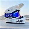 orz Casco da Motocross Certificato 903-DOT con Occhiali, Guscio Rigido in ABS, Resistente agli Urti, Ventilato, per Fuoristrada, Moto da Cross, ATV, Attrezzatura di Sicurezza