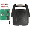 jingyuqin Nuova Chiave di Controllo Auto Jingyuqin per Opel Zafira 2001-2005, Astra 2004, Astra G 2000-2006, Astra A 1999-2004, 433 Mhz, Chip ID40