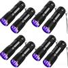 Heinast Torcia UV 395nm con 9/12 LED, Luce Ultravioletta per Polimerizzazione Gel, Rilevatore di Luce Nera per Urina di Animali Domestici, Scorpioni e Ispezione Gioielli