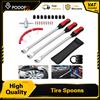 Podofo Kit di Riparazione Pneumatici 29 Pezzi, Leve per Cambio Gomme, Attrezzi Professionali per Sostituzione Pneumatici, Protezione Cerchi, Accessori per Rimozione Pneumatici Tubeless Solidi per