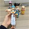 Bandai Disponibili 6 Pezzi Dragon Ball Z Son Goku Versione Q, Chi-Chi, Bulma, Puar, Krillin, Oolong Action Figure in PVC, Regali di Natale