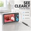 NONE Otoscopio digitale con telecamera per orecchio, endoscopio con schermo IPS 1080P, pulitore per orecchio con telecamera impermeabile IP67 per l'ispezione domestica dell'orecchio