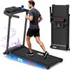 NONE Tapis Roulant Pieghevole con Controllo APP, Motore da 2.0HP, 8 Livelli di Inclinazione, Tapis Roulant Compatto per Fitness Domestico con Display LED e 12 Programmi Preimpostati
