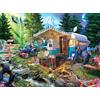 PremiumTech Puzzle Campeggio Campsite 1000/520/120 Pezzi Gioco Famiglia Regalo