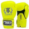 Top King Boxing Guantoni Top King Double Lock Giallo Neon - in pelle - 16 oz