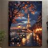 PuzzlexTech Puzzle Adulti Torre Eiffel Parigi Vista Notturna 500 1000 1200 2000 Pezzi