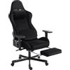 HOMCOM Sedia Gaming Ergonomica Massaggiante e Riscaldante, Reclinabile, Braccioli 4D, Nero | Aosom Italy